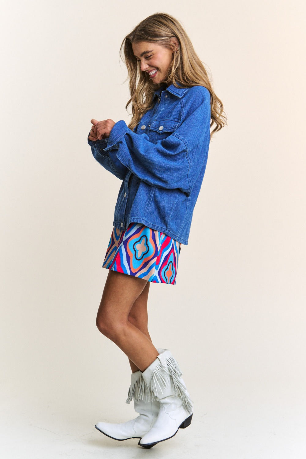 Maria Long Sleeve Denim Shacket