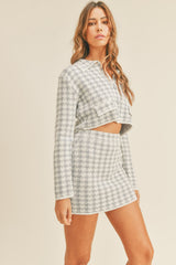 Everly Knit Cardigan and Mini Skirt Set