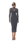 Shailene Dress - Diagonal Dot