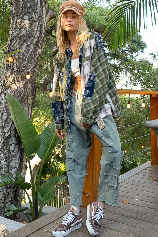 Eleanor Plaid Button Up Shirt