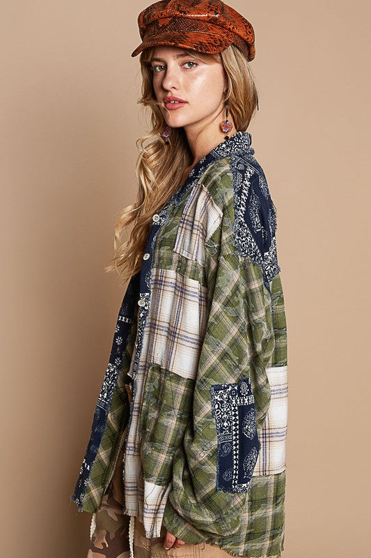 Eleanor Plaid Button Up Shirt