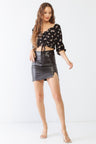 Audrey Floral Ruched Crop Top