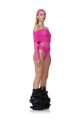 Lennox Lace Bodysuit - Cosmo Pink